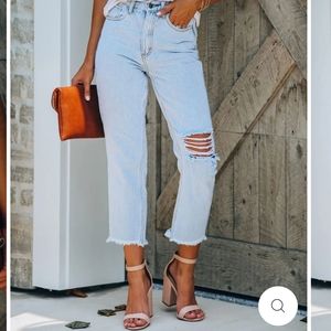 ViciDolls Kind High Rise Destressed Denim